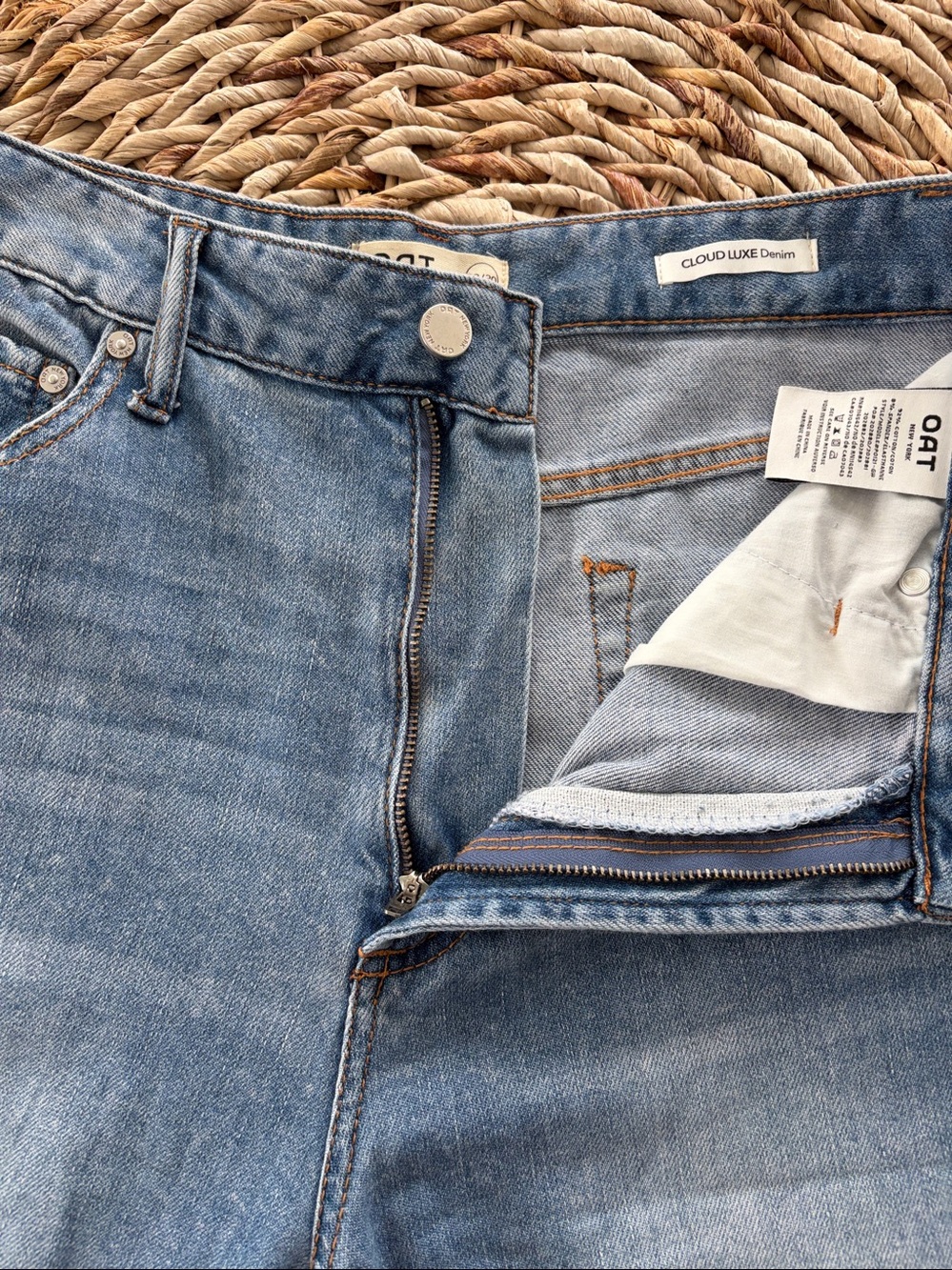 Oat NY Cloud Luxe High Rise Wide Leg Jean - Picture 9 of 14